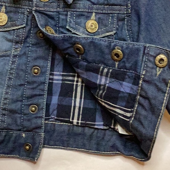 ZARA BABY BOY DENIM LINED JEAN JACKET SZ. 3-6M - Picture 4 of 9